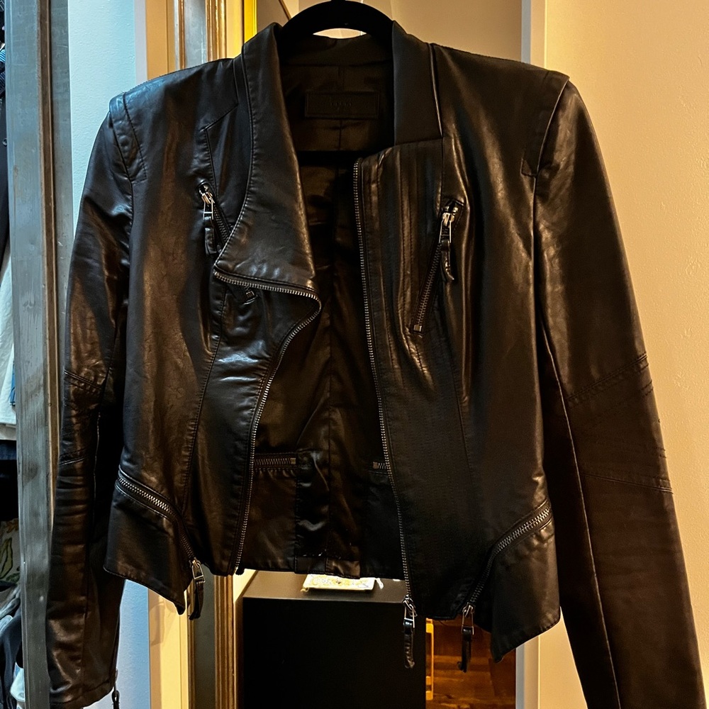 Black BlankNYC leather jacket
